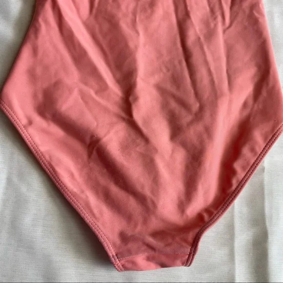 Kortni Jeane One Piece Swimsuit Halter Ruched Strapless Swim XS Pink Tie Back - Picture 5 of 10